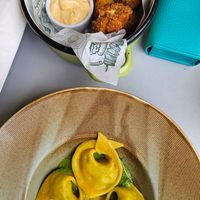 Cauliflower wings and ? at Veganic in Krakow