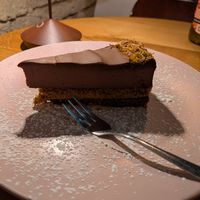Dubai cheesecake at Veganic in Krakow