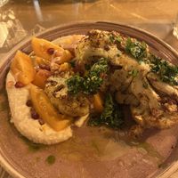 Cauliflower steak  at Veganic in Krakow
