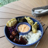 Buddha bowl  at Veganic in Krakow