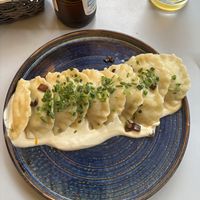 Polish dumplings  at Veganic in Krakow