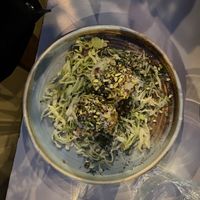 Arancini with pistachio crumble on top  at Veganic in Krakow