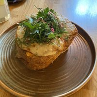 Croque madame  at Veganic in Krakow