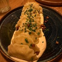 Tofu dumplings  at Veganic in Krakow