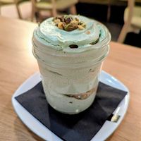 Pistachio Tiramisu at Veganic in Krakow