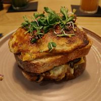 The best toastie at Veganic in Krakow