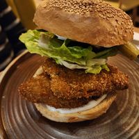 Soy chicken sandwich at Veganic in Krakow