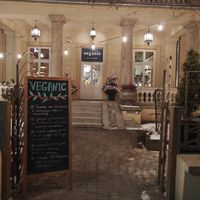 Outside at Veganic in Krakow