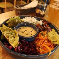 Buddah bowl at Veganic in Krakow