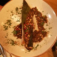 Baba ganoush with zucchini at Veganic in Krakow