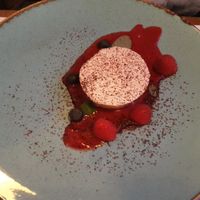 Pana cotta at Veganic in Krakow