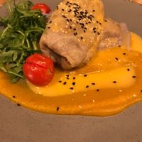 Vegan cabbage rolls  at Veganic in Krakow