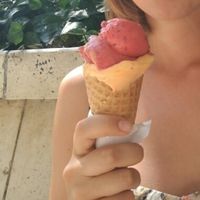 orange - carrot + fruit at Luka Ice Cream & Cakes in Split