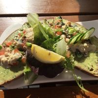 avocado, butter beans on sourdough  at Le Pain Quotidien - Exhibition Rd in South West London