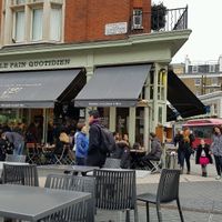 Outside at Le Pain Quotidien - Exhibition Rd in South West London