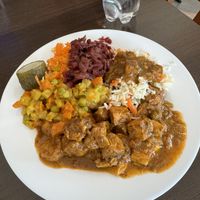 My choices from the buffet    at Garda Pupa in Riga