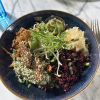 Vegan salad  at Ecobaren Centralbadet in Stockholm