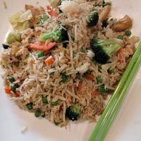 Vegetarian Fried Rice (made it Vegan) at Saigon Cafe in Eugene