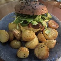 Burger  at Casa Raw in Sao Paulo