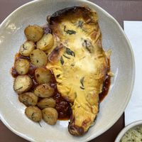 Berinjela parmegiana  at Casa Raw in Sao Paulo