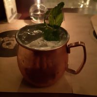 Moscow Mule da casa at Casa Raw in Sao Paulo