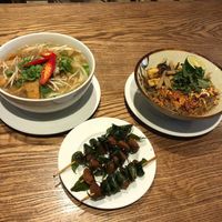 Mock meat skewers at Minh Chay - Ma May in Hanoi