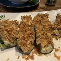 Eggplant with mushroom pâté  at Minh Chay - Ma May in Hanoi