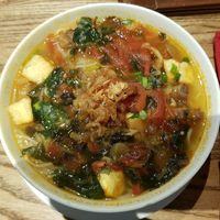 vegan old quarter snail vermicelli noodle soup at Minh Chay - Ma May in Hanoi