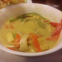 tofu yellow curry at Siam Orchid Thai Cuisine in Eureka