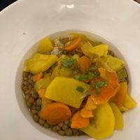 Lentil curry   at El Fogon Verde in Madrid