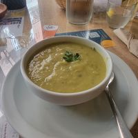 Crema de puerros at El Fogon Verde in Madrid