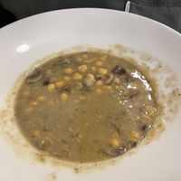 Chickpea and mushroom stew   at El Fogon Verde in Madrid