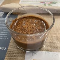 Cocoa custard (vegan)  at El Fogon Verde in Madrid