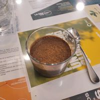 Natilla de cacao at El Fogon Verde in Madrid