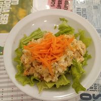 Ensaladilla fogonera y atún vegano casero at El Fogon Verde in Madrid