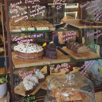 Lots of cake choices at Planetwise & Yoga Studio in Bridlington