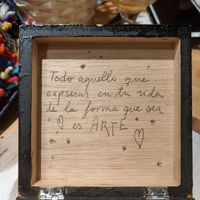 Message with the bill at Cookaluzka in Madrid