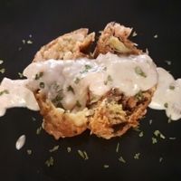 roll de berenjena rellenos de vegetales  at Cookaluzka in Madrid