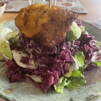 Plátano burger. My favorite   at Cookaluzka in Madrid