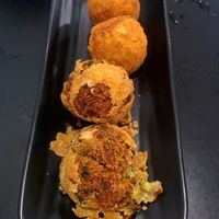 Hara potatoes, very spicy and a moderately hot, a very good reinterpretation of an oriental classic. at Cookaluzka in Madrid