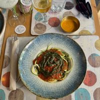 Fettuccine di Zucchini  at Cookaluzka in Madrid