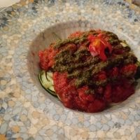 Zucchini dish at Cookaluzka in Madrid