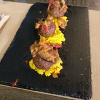 Menù del Día - entree (meatballs) at Cookaluzka in Madrid