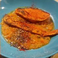 Crema de calabaza con batata at Cookaluzka in Madrid