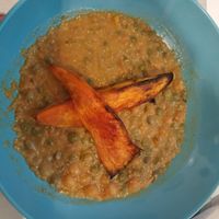 Legumbres con boniato at Cookaluzka in Madrid