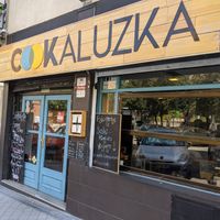 view from the street at Cookaluzka in Madrid