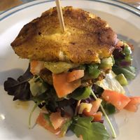 Plátano burger (increíble!) at Cookaluzka in Madrid