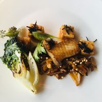 Main course: teriyaki mushrooms and tofu at The Pointe Restaurant in Tofino