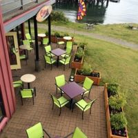 Right on the water. at Calypso Roti Shop in Tofino