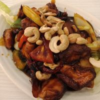 Monkey head mushrooms, kung po style. Tasty and a good portion size. at My Real Cafe in Petaling Jaya